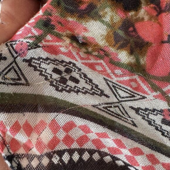 Ariat Womens Kimono Duster One Size Fringe Aztec Southwestern Boho Flowy Open - Picture 8 of 11